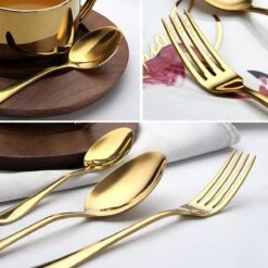 Bestekset 24-delig Goudkleurig - Bestek Voor 6 Personen - Tafelbestek Inclusief Bestekcassette -Beste Bestek Winkel 1200x1200 128