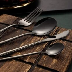 Lopoleis Royal Sam Bestek – Bestekset – Bestekset 6 Persoons – 24 Delig – Zwart – Luxe Bestekset – RVS – Modern Bestek -Beste Bestek Winkel 1200x1200 132