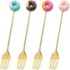 Gebaksvorkjes Donut Set Van 4 Taartvorkjes - Goud 2 Gebaksvorkjes Donut Set Van 4 Taartvorkjes - Goud -Beste Bestek Winkel 1200x1200 136