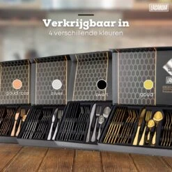 LaCardia Bestekset Glans Zwart – 24-delig Bestek – 6 Persoons – Bestek Zwart Voor 6 Personen -Beste Bestek Winkel 1200x1200 173