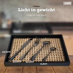 LaCardia Bestekset Glans Zwart – 24-delig Bestek – 6 Persoons – Bestek Zwart Voor 6 Personen -Beste Bestek Winkel 1200x1200 175