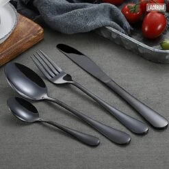 LaCardia Bestekset Glans Zwart – 24-delig Bestek – 6 Persoons – Bestek Zwart Voor 6 Personen -Beste Bestek Winkel 1200x1200 177