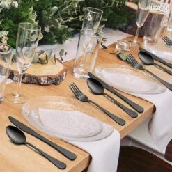 LaCardia Bestekset Glans Zwart – 24-delig Bestek – 6 Persoons – Bestek Zwart Voor 6 Personen -Beste Bestek Winkel 1200x1200 178
