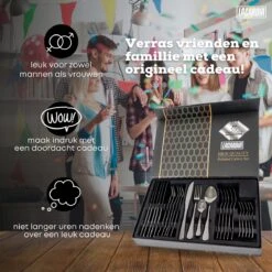 LaCardia Bestekset Glans Zwart – 24-delig Bestek – 6 Persoons – Bestek Zwart Voor 6 Personen -Beste Bestek Winkel 1200x1200 180