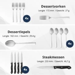 Veluw Bestekset 4 Persoons - Barcelona Bestekset 24 Delig - RVS 18/0 -Beste Bestek Winkel 1200x1200 233