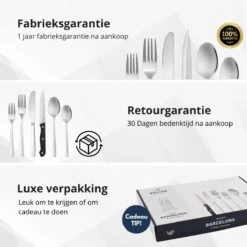 Veluw Bestekset 4 Persoons - Barcelona Bestekset 24 Delig - RVS 18/0 -Beste Bestek Winkel 1200x1200 237