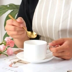 House Of Husk® Koffielepel Set - Theelepel - Koffielepeltjes - Espresso Lepeltjes - RVS - 12cm - 12 Stuks - Goud -Beste Bestek Winkel 1200x1200