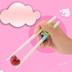 Merkloos Sushi Stokjes Kinderen | Ergonomische Kinder Eetstokjes | Chopsticks | Leren Eten | Trainer | Vanaf 2 Jaar | Groen-Blauw | Onbreekbaar -Beste Bestek Winkel 1200x1200 314