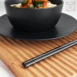 House Of Husk Chopsticks Set - Koreaanse Eetstokjes - Vaatwasserbestendig - RVS - 5 Paar - Zwart -Beste Bestek Winkel 1200x1200 331