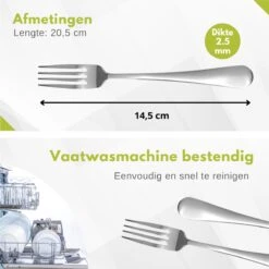Hendi Tafelvork - Profi Line Tafelvorken - 20,5cm - RVS 18/0 ( Set Van 6 ) -Beste Bestek Winkel 1200x1200 339