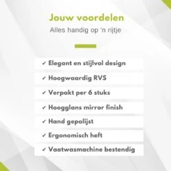 Hendi Tafelvork - Profi Line Tafelvorken - 20,5cm - RVS 18/0 ( Set Van 6 ) -Beste Bestek Winkel 1200x1200 340