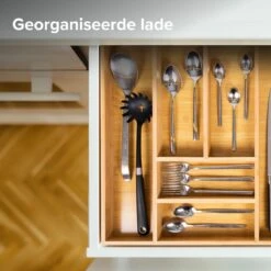 Grote Bestekbak Bamboe 81x47CM - Coninx Besteklade - Opbergbak - Duurzaam - Bamboe - Voor Laden Vanaf 47cm Diep -Beste Bestek Winkel 1200x1200 369