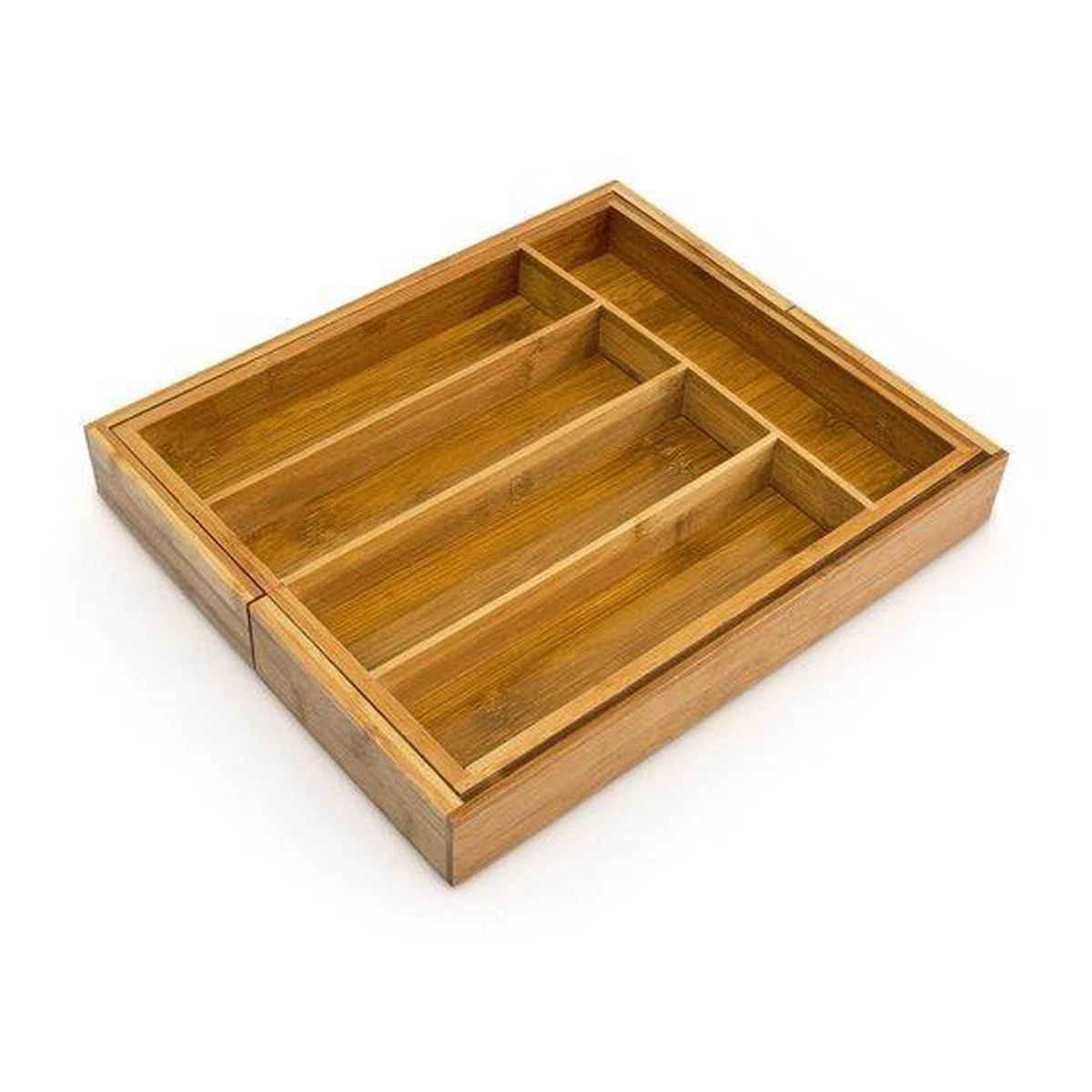 HI Bestekbak Uitschuifbaar Bamboe 4 HI Bestekbak Uitschuifbaar Bamboe - Afbeelding 2