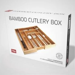 Gadgy Uitschuifbare Bestekbak - Uitschuifbare Bestekcassette Hout - Besteklade - Ladeverdeler - 6/8 Vakken - Bamboe -Beste Bestek Winkel 1200x1200 395