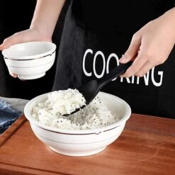 Doodadeals® Siliconen Rijstlepel - Rijst Opscheplepel - Rijstlepel Kunststof - Zwart - 1 Stuk -Beste Bestek Winkel 1200x1200 41