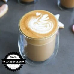 Luxe Dubbelwandige Koffieglazen - Cappuccino Glazen - Dubbelwandige Theeglazen - 350 ML - 4 Stuks -Beste Bestek Winkel 1200x1200 437