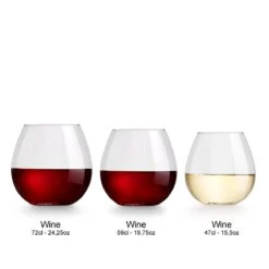 Libbey Wijnglas Cami Rood - 590 Ml / 59 Cl - 6 Stuks - Vaatwasserbestendig - Geen Voetje - Zonder Steel - Modern Trendy -Beste Bestek Winkel 1200x1200 453