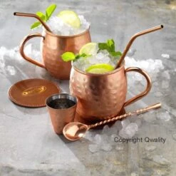 Luxe Moscow Mule Beker Set – Cocktail Set - Inclusief 2 Heerlijke Mule Recepten - Luxe Cadeau Man Vrouw - 500ml – Qwality -Beste Bestek Winkel 1200x1200 483