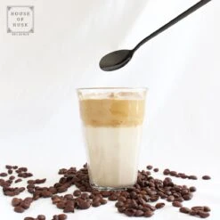 House Of Husk Latte Macchiato Lepels Set - Lange Theelepels - Koffielepels - Longdrinklepels - Sorbetlepels - Barlepel - RVS - 6 Stuks - 20CM - Zwart -Beste Bestek Winkel 1200x1200 49