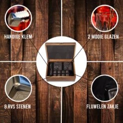 Whiskey Set 12 Delig Whisky Set - Met Glazen En Aluminium Stenen - Whisky Stones Set -Beste Bestek Winkel 1200x1200 555