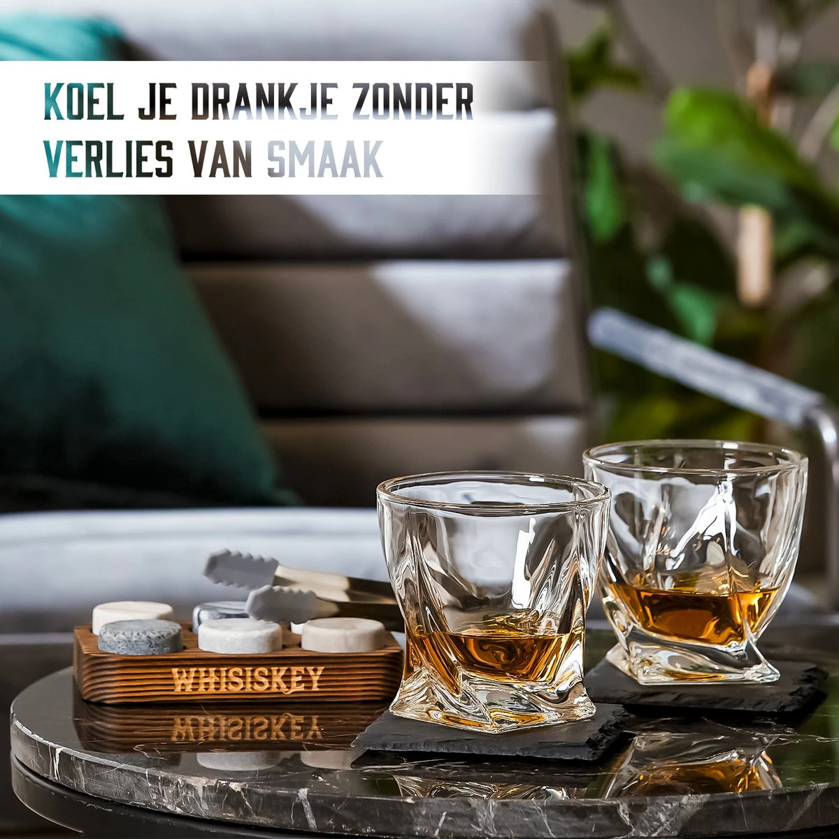 Whisiskey Luxe Whiskey Rocks Set - Whiskey Stones - 6 Stuks - IJstang - Herbruikbare IJsblokjes - Graniet Whiskey Stenen Voor Glazen - Accessoires - IJklontjes Steen - Drank Koeler - Cadeau Voor Man & Vrouw 5 Whisiskey Luxe Whiskey Rocks Set - Whiskey Stones - 6 Stuks - IJstang - Herbruikbare IJsblokjes - Graniet Whiskey Stenen Voor Glazen - Accessoires - IJklontjes Steen - Drank Koeler - Cadeau Voor Man & Vrouw - Afbeelding 3