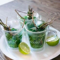 Riviera Maison Dubbelwandig Theeglas, Koffieglas Met Tekst - C'est Chaud Mug - Transparant - Glas 270 Ml - 1 Stuk -Beste Bestek Winkel 1200x1200 637