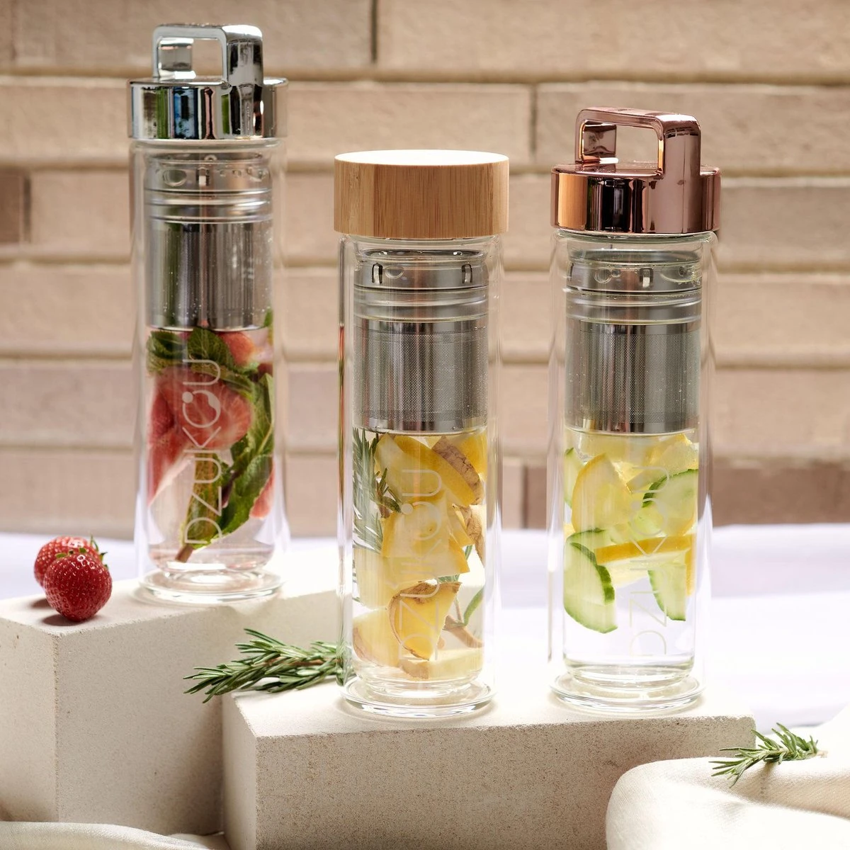 Dzukou - Theeglas Met Filter - Waterfles Met Fruit Filter - Thermosfles Met Rosé Gouden Dop - 425 Ml Dubbelwandig Glazen Waterfles - Theefles - Duurzame En Milieuvriendelijke Theebeker Voor Onderweg – Luchtdicht En Lekvrij 6 Dzukou - Theeglas Met Filter - Waterfles Met Fruit Filter - Thermosfles Met Rosé Gouden Dop - 425 Ml Dubbelwandig Glazen Waterfles - Theefles - Duurzame En Milieuvriendelijke Theebeker Voor Onderweg – Luchtdicht En Lekvrij - Afbeelding 4