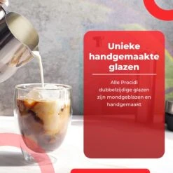 Procidi® Dubbelwandige Koffieglazen / Theeglazen - 6 Stuks - 350 Ml - Latte Macchiato / Cappucino Glazen Dubbelwandig - Koffietassen - 6x Thee Glas / Koffie Kop - Theeglas Set -Beste Bestek Winkel 1200x1200 694