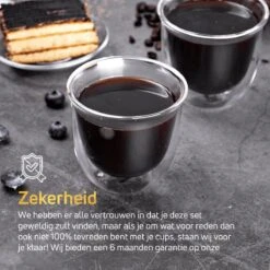 Dubbelwandige Theeglazen Koffieglazen - Cappuccino Glazen - Warme En Koude Dranken Mokken Dubbelwandig - 250 ML - Set Van 2 - VDN 18 Dubbelwandige Theeglazen Koffieglazen - Cappuccino Glazen - Warme En Koude Dranken Mokken Dubbelwandig - 250 ML - Set Van 2 - VDN -Beste Bestek Winkel 1200x1200 698