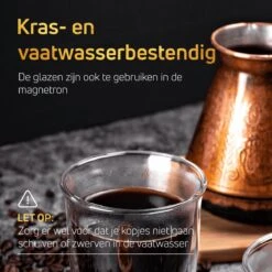 Dubbelwandige Theeglazen Koffieglazen - Cappuccino Glazen - Warme En Koude Dranken Mokken Dubbelwandig - 250 ML - Set Van 2 - VDN 19 Dubbelwandige Theeglazen Koffieglazen - Cappuccino Glazen - Warme En Koude Dranken Mokken Dubbelwandig - 250 ML - Set Van 2 - VDN -Beste Bestek Winkel 1200x1200 699