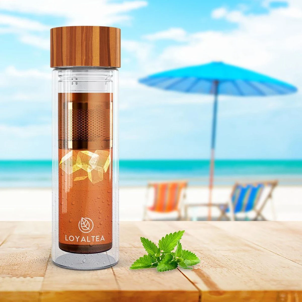 LoyalTea - Theeglas Met Filter - 350 Ml - Bamboo - Theeglazen 10 LoyalTea - Theeglas Met Filter - 350 Ml - Bamboo - Theeglazen - Afbeelding 8