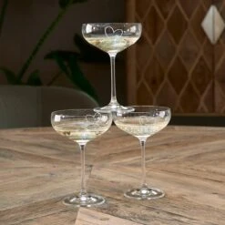 Riviera Maison Champagnecoupe, ChampagneGlas With Love Coupe - Transparant - Glas 400 Ml - 1 Stuk -Beste Bestek Winkel 1200x1200 735