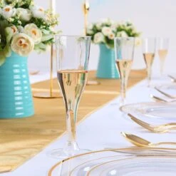 Champagneglazen - 30 Stuk(s) - 135ml - Chique - Plastic - Glazen - Transparant - Kunststof - Kerst Servies -Beste Bestek Winkel 1200x1200 746