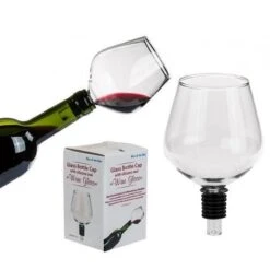 MikaMax Wijnfles Glas XXL - Groot Wijnglas - Past Standaard Kurk Op - 750ml -Beste Bestek Winkel 1200x1200 812