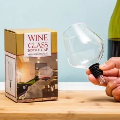 MikaMax Wijnfles Glas XXL - Groot Wijnglas - Past Standaard Kurk Op - 750ml -Beste Bestek Winkel 1200x1200 815