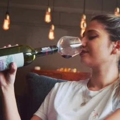 MikaMax Wijnfles Glas XXL - Groot Wijnglas - Past Standaard Kurk Op - 750ml -Beste Bestek Winkel 1200x1200 816