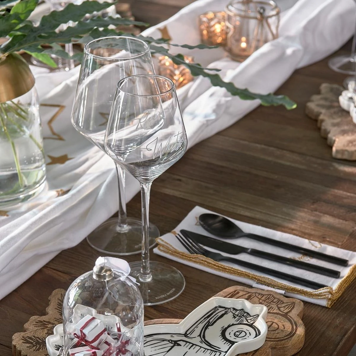Riviera Maison Wijnglazen Witte Wijn - RM White Wine Glass - Transparant - Set 2 Stuks 6 Riviera Maison Wijnglazen Witte Wijn - RM White Wine Glass - Transparant - Set 2 Stuks - Afbeelding 4