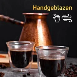 Dubbelwandige ESPRESSO Glazen Van Borosilicaat - Warme En Koude Dranken Kopjes - 70 ML - Set Van 6 -Beste Bestek Winkel 1200x1200 926