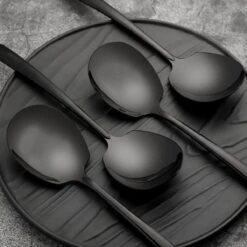 House Of Husk® Opscheplepel Set - Zwart - Serveerlepel - Groetelepel - Aardappellepel - 21cm - RVS - 4 Stuks 10 House Of Husk® Opscheplepel Set - Zwart - Serveerlepel - Groetelepel - Aardappellepel - 21cm - RVS - 4 Stuks -Beste Bestek Winkel 1200x1200 94