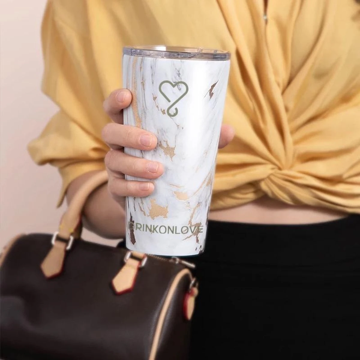 DRINKONLOVE - SHAKEY GOLD - Drinkbeker Met Rietje - RVS - 480 Ml 9 DRINKONLOVE - SHAKEY GOLD - Drinkbeker Met Rietje - RVS - 480 Ml - Afbeelding 7