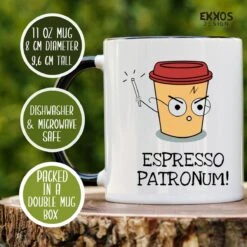 Haryy Potter Espresso Patronum Mok - Harry Potter - Grappige Cadeaus - Verjaardag Cadeau - Cadeau Voor Man - Cadeau Voor Vrouw - Mok Met Tekst - Mokken - Best Cadeautjes - Thee Glazen - Koffie Mok -Beste Bestek Winkel 1200x1200 997