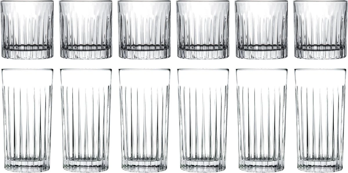 Jay Hill Glazenset (cocktailglazen & Longdrinkglazen) Moville - 12-Delig 3 Jay Hill Glazenset (cocktailglazen & Longdrinkglazen) Moville - 12-Delig