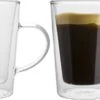 Florina Dubbelwandige Koffieglazen Of Theeglazen Met Oor 340 ML - Set Van 2 - Gehard Glas