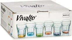 Vivalto Waterglazen/drinkglazen - 6x - Kleurenmix - 285ml - 9 X 9,5 Cm 7 Vivalto Waterglazen/drinkglazen - 6x - Kleurenmix - 285ml - 9 X 9,5 Cm -Beste Bestek Winkel 1200x660 2