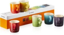 Le Creuset Espresso Kopjes Rainbow 100 Ml - 6 Stuks 7 Le Creuset Espresso Kopjes Rainbow 100 Ml - 6 Stuks -Beste Bestek Winkel 1200x666 1