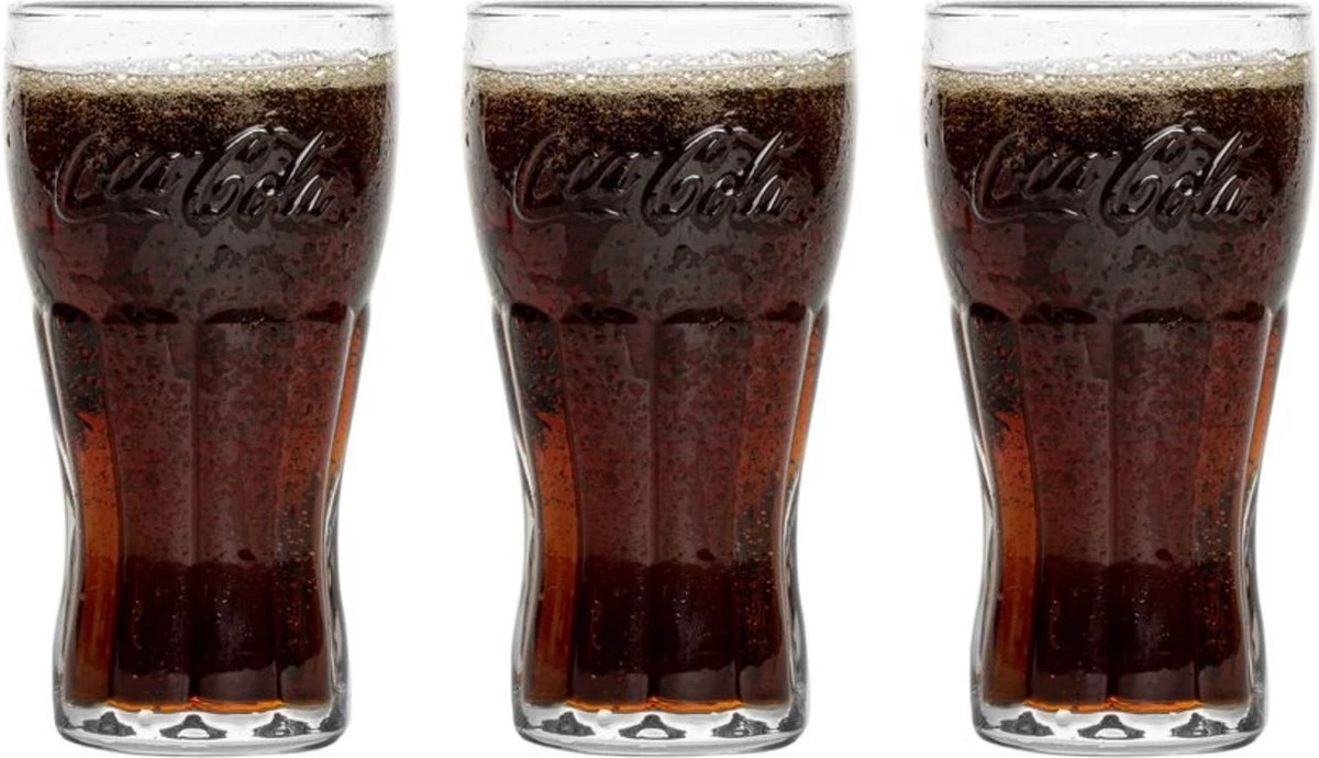 Coca-Cola Coca Cola Glazen 370 Ml - 3 Stuks 7 Coca-Cola Coca Cola Glazen 370 Ml - 3 Stuks - Afbeelding 5