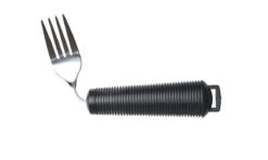 Merkloos Aangepast Dik Bestek 4-delige Set, Bestekset. Verdikt Handvat Met Soft Grip. Buigzaam / Buigbaar. Zwart -Beste Bestek Winkel 1200x720 1