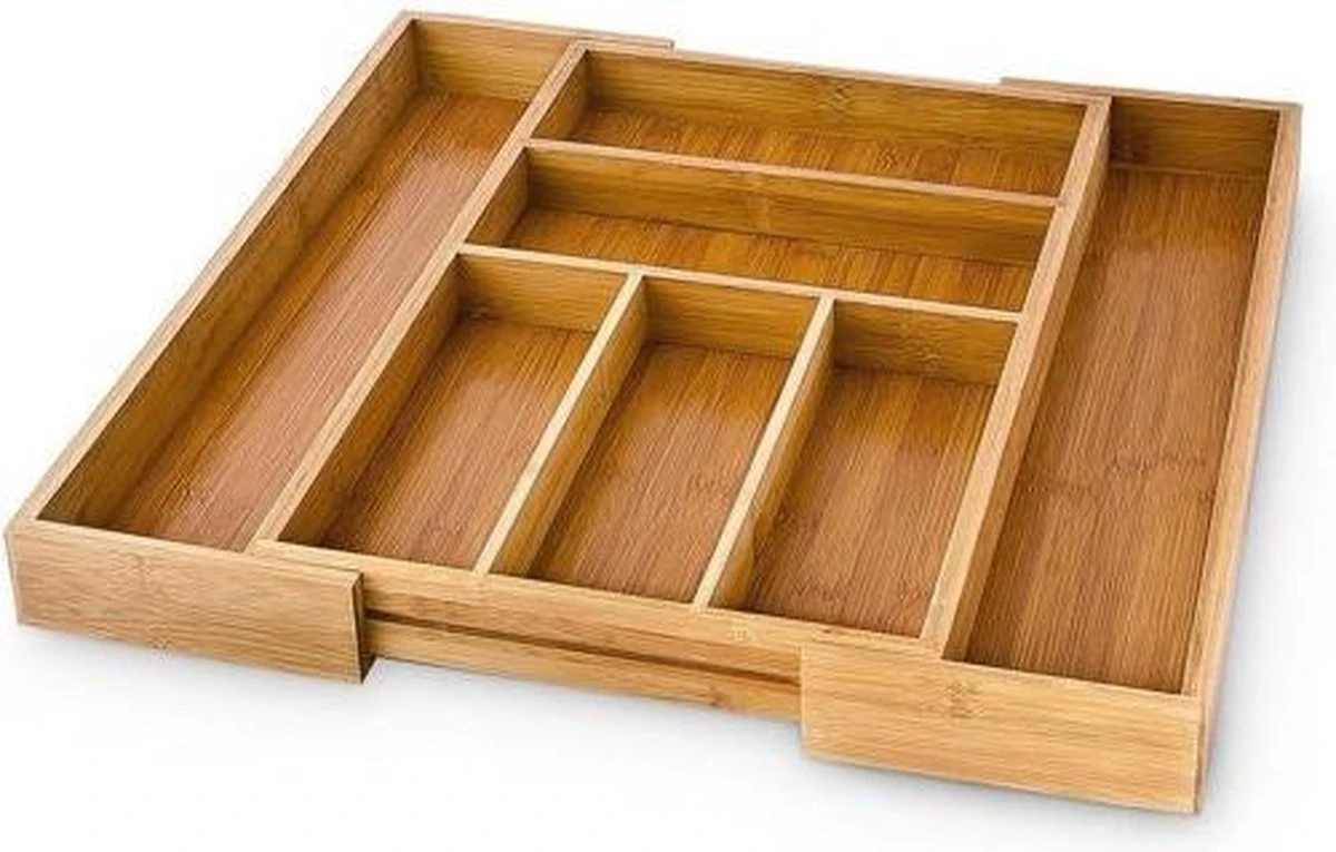 HI Bestekbak Uitschuifbaar Bamboe 10 HI Bestekbak Uitschuifbaar Bamboe - Afbeelding 8