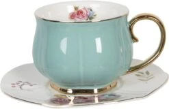Clayre & Eef Kop En Schotel Set Van 6 250 Ml Meerkleurig Porselein Rond Bloemen Servies Cadeau Voor Haar Cappuccino -Beste Bestek Winkel 1200x779 2