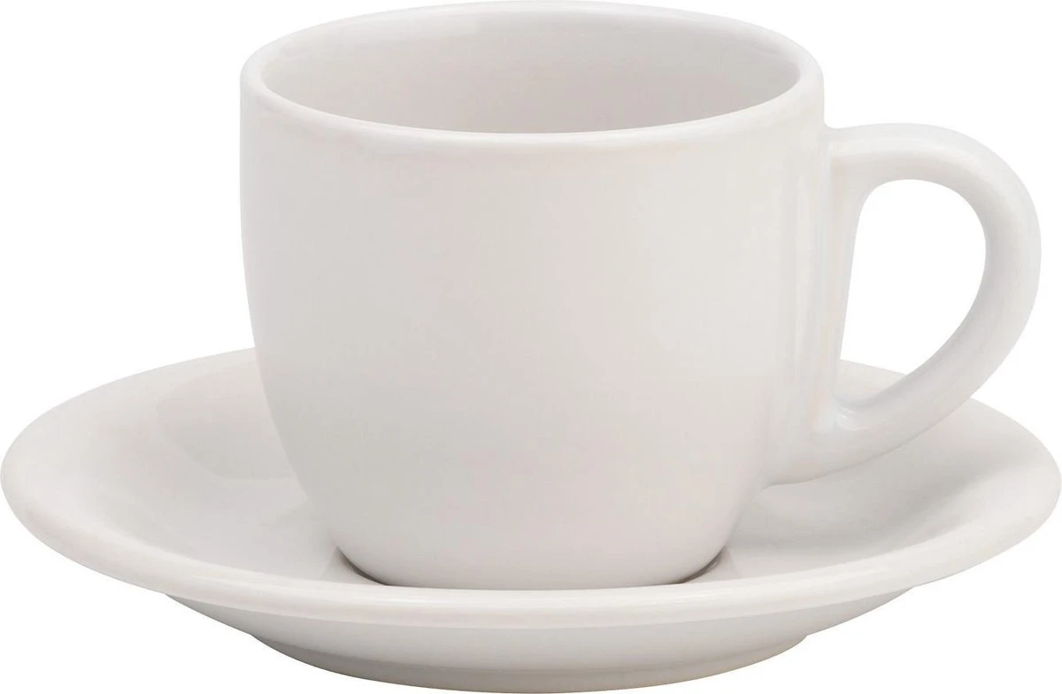 Lite-Body Hermes Kop En Schotel - 18 Cl - Set Van 6 Stuks - Wit 5 Lite-Body Hermes Kop En Schotel - 18 Cl - Set Van 6 Stuks - Wit - Afbeelding 3